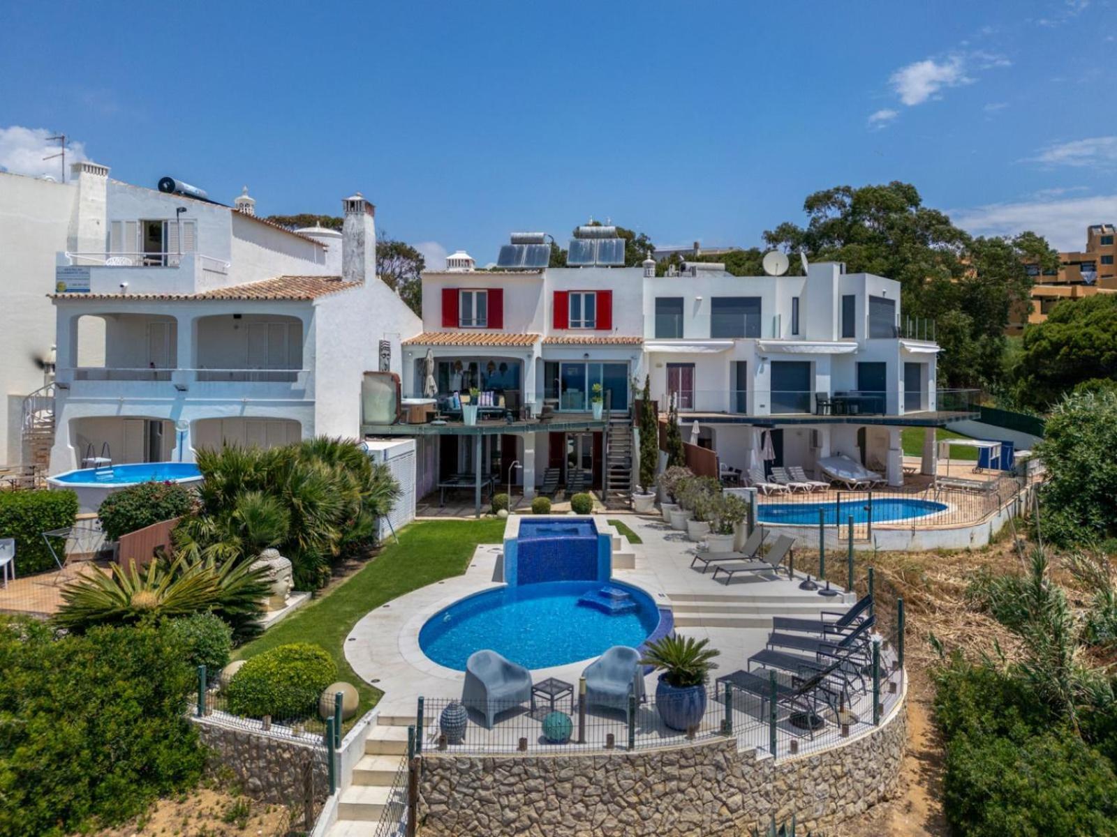 Luxurious Beachfront Villa De La Plage With Private Beach Acces Albufeira Exterior photo