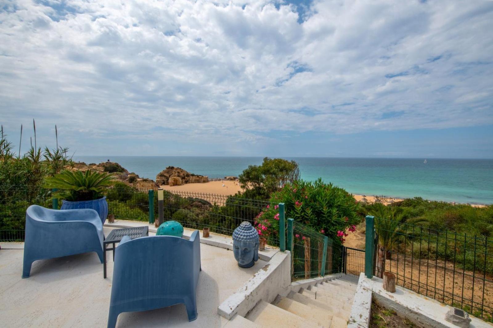 Luxurious Beachfront Villa De La Plage With Private Beach Acces Albufeira Exterior photo